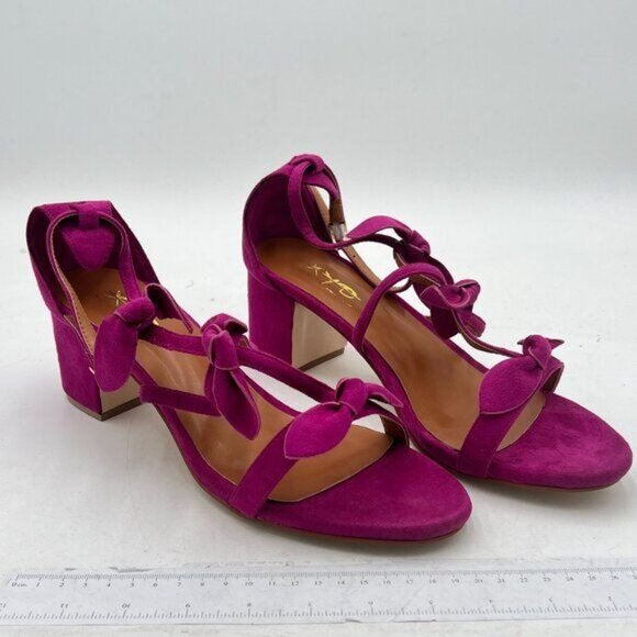 XYD Women Girls Gladiator Block Chunky Heels Open Toe Sandals Crossover Strap Bo - Picture 4 of 8